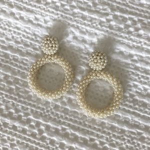 Stella & Dot Pearl Statement Earrings
